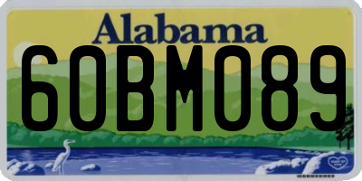 AL license plate 60BM089