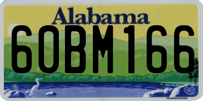 AL license plate 60BM166