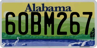 AL license plate 60BM267