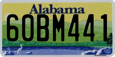 AL license plate 60BM441