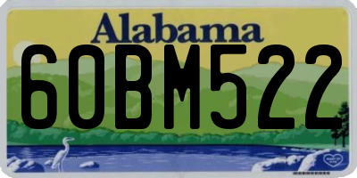 AL license plate 60BM522