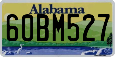 AL license plate 60BM527