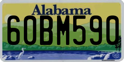 AL license plate 60BM590