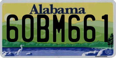 AL license plate 60BM661