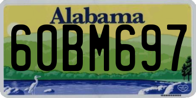 AL license plate 60BM697
