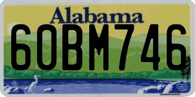 AL license plate 60BM746