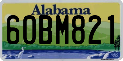 AL license plate 60BM821