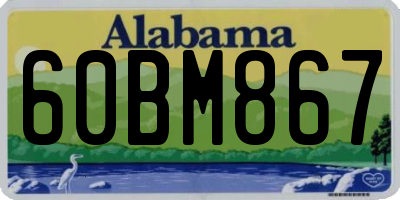 AL license plate 60BM867