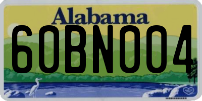 AL license plate 60BN004
