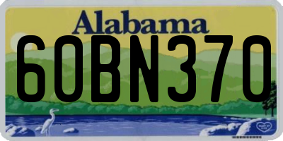 AL license plate 60BN370