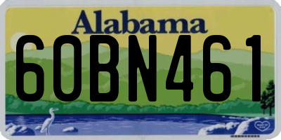 AL license plate 60BN461