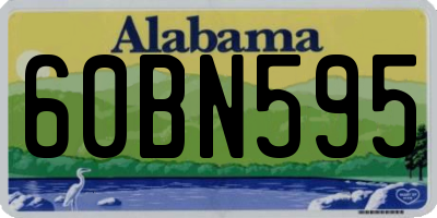AL license plate 60BN595