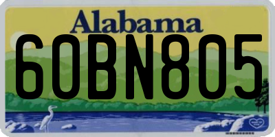 AL license plate 60BN805