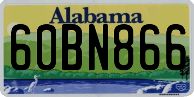 AL license plate 60BN866