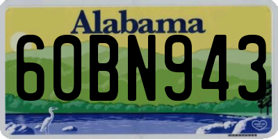 AL license plate 60BN943