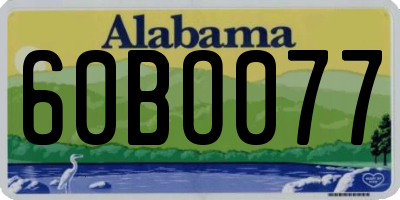 AL license plate 60BO077