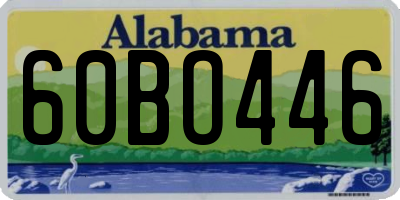 AL license plate 60BO446