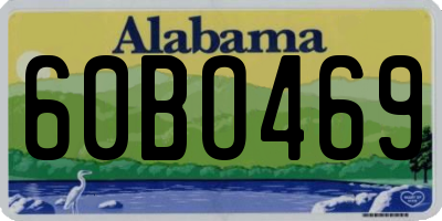 AL license plate 60BO469