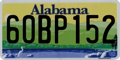 AL license plate 60BP152