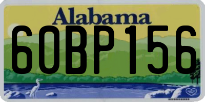 AL license plate 60BP156