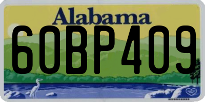 AL license plate 60BP409