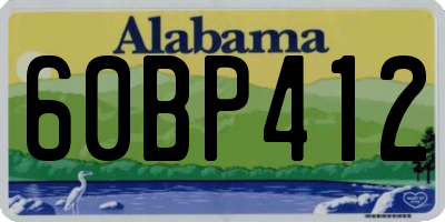 AL license plate 60BP412