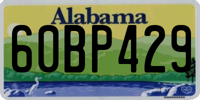 AL license plate 60BP429