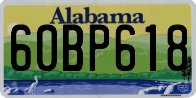 AL license plate 60BP618