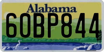 AL license plate 60BP844
