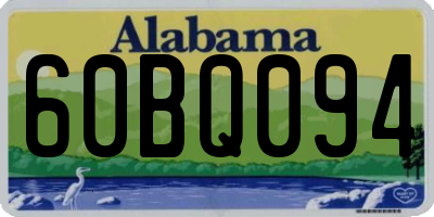 AL license plate 60BQ094