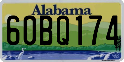 AL license plate 60BQ174