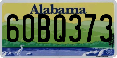 AL license plate 60BQ373
