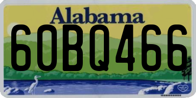 AL license plate 60BQ466