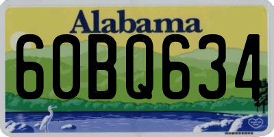 AL license plate 60BQ634