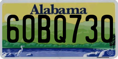 AL license plate 60BQ730