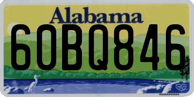 AL license plate 60BQ846