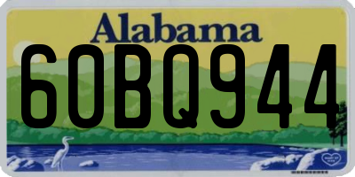 AL license plate 60BQ944