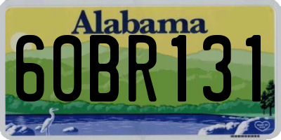 AL license plate 60BR131
