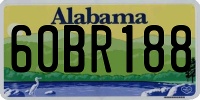 AL license plate 60BR188