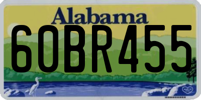 AL license plate 60BR455