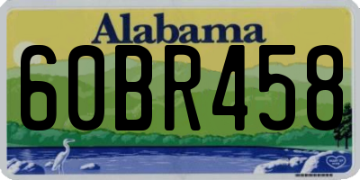 AL license plate 60BR458