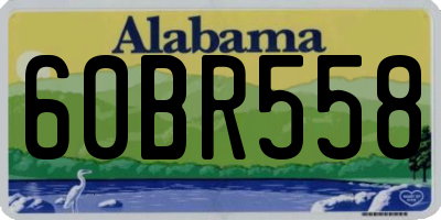 AL license plate 60BR558