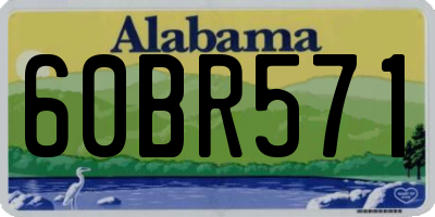 AL license plate 60BR571
