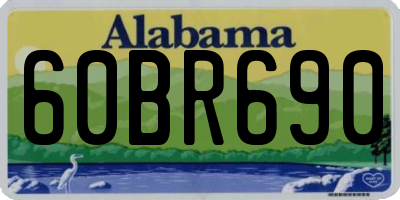 AL license plate 60BR690
