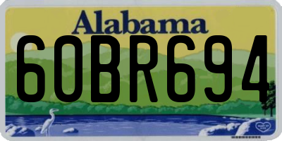 AL license plate 60BR694