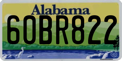 AL license plate 60BR822