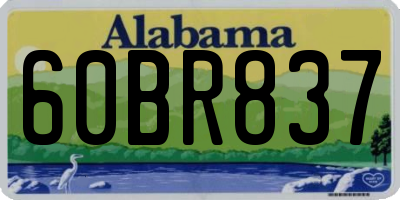 AL license plate 60BR837