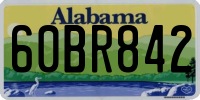 AL license plate 60BR842