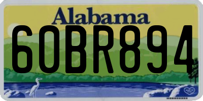 AL license plate 60BR894