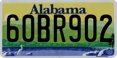 AL license plate 60BR902